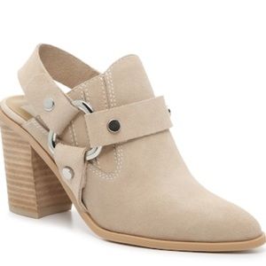 Dolce Vita Rango Mules Beige Suede size 7.5